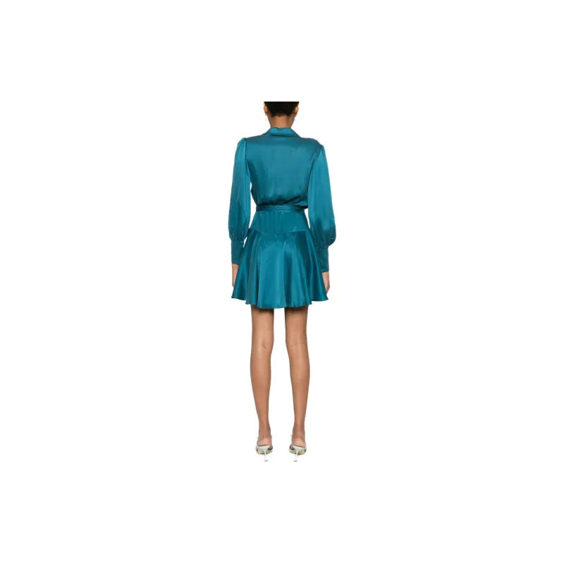 Zimmermann V Neck Wrapped Mini Dress-2
