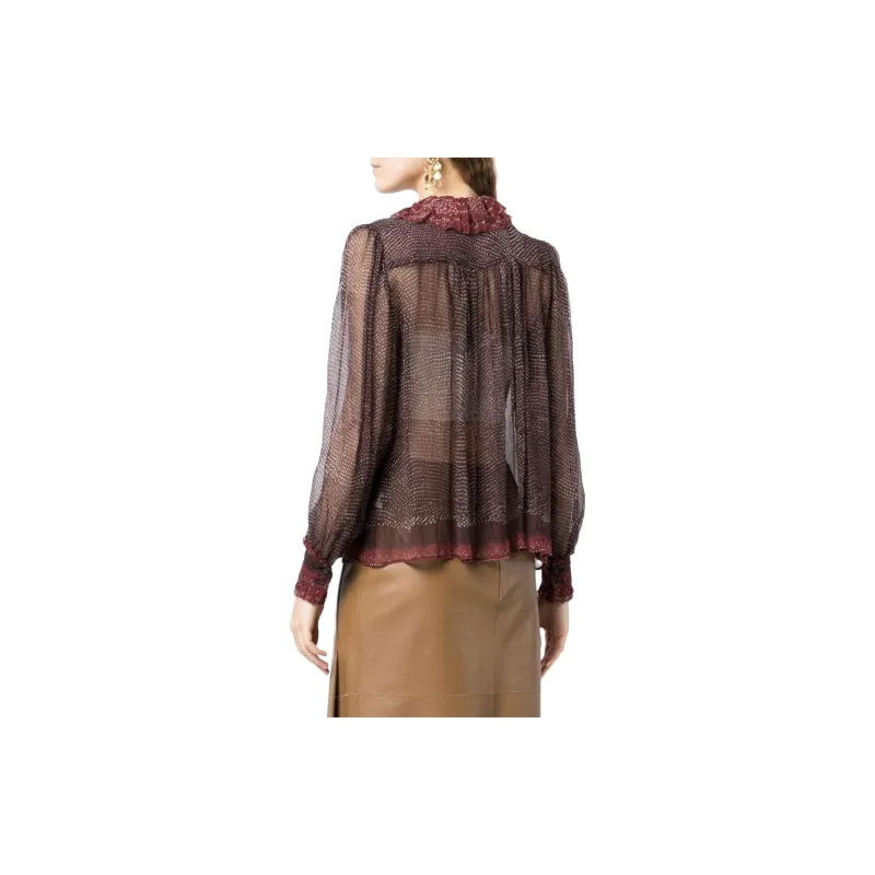Ulla Johnson Pippa Abstract-print Sheer Blouse-2