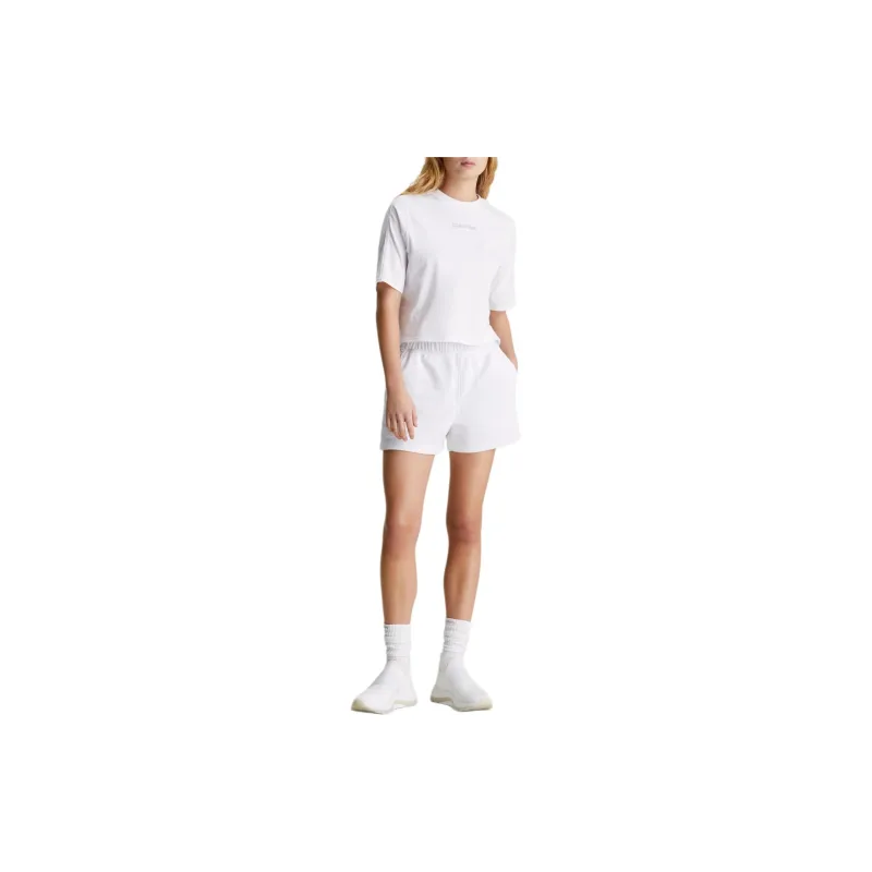 CALVIN KLEIN Casual Shorts Europe Version Women's Bright White-1