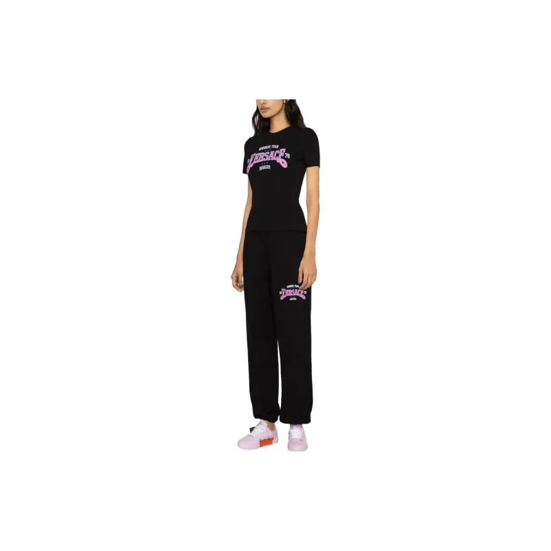 VERSACE Logo Printed Crewneck T Shirt-3