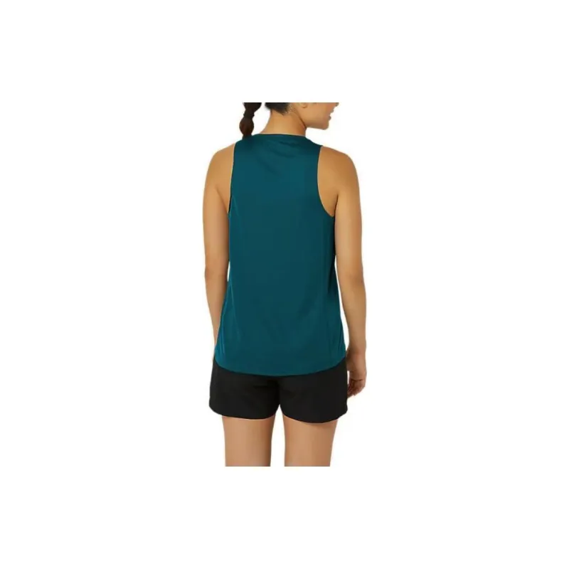 Asics SILVER TANK Tank Tops Women's Green-2