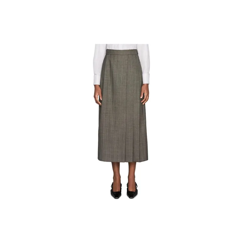 GUCCI Casual Long Skirt Women's Gray-2