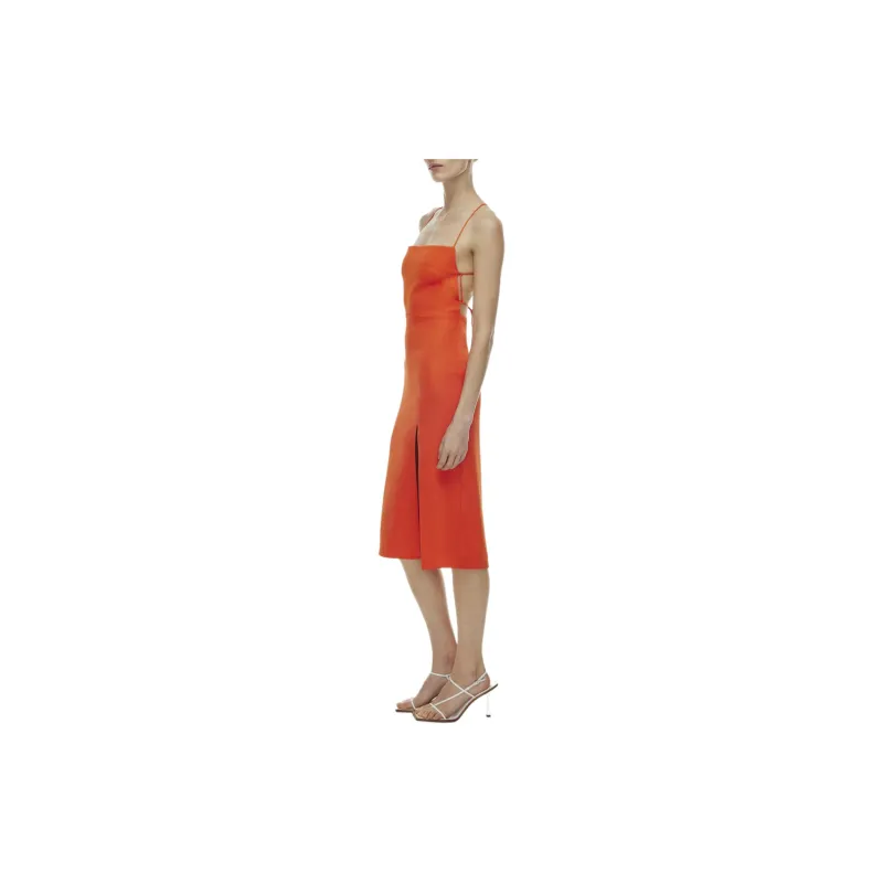 ARITZIA Babaton Success Dress Slip Dresses Women's Hot Cheeky Red/Hot Blush Red Lips-4