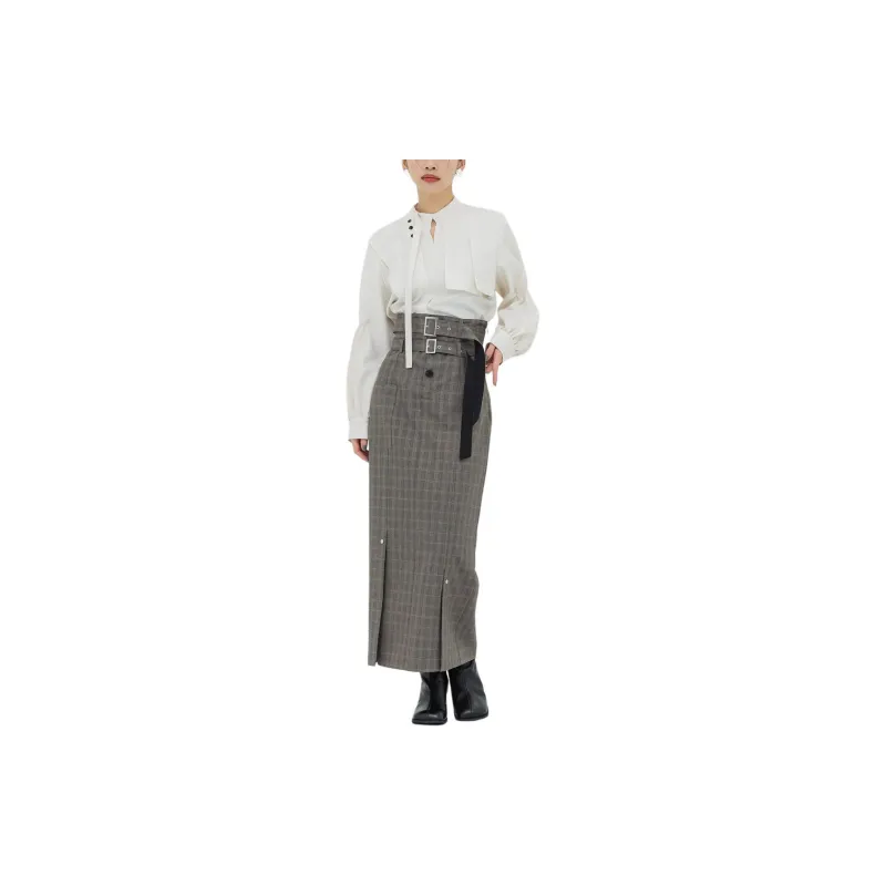 UNITED TOKYO Casual Long Skirts Women's Gray-1