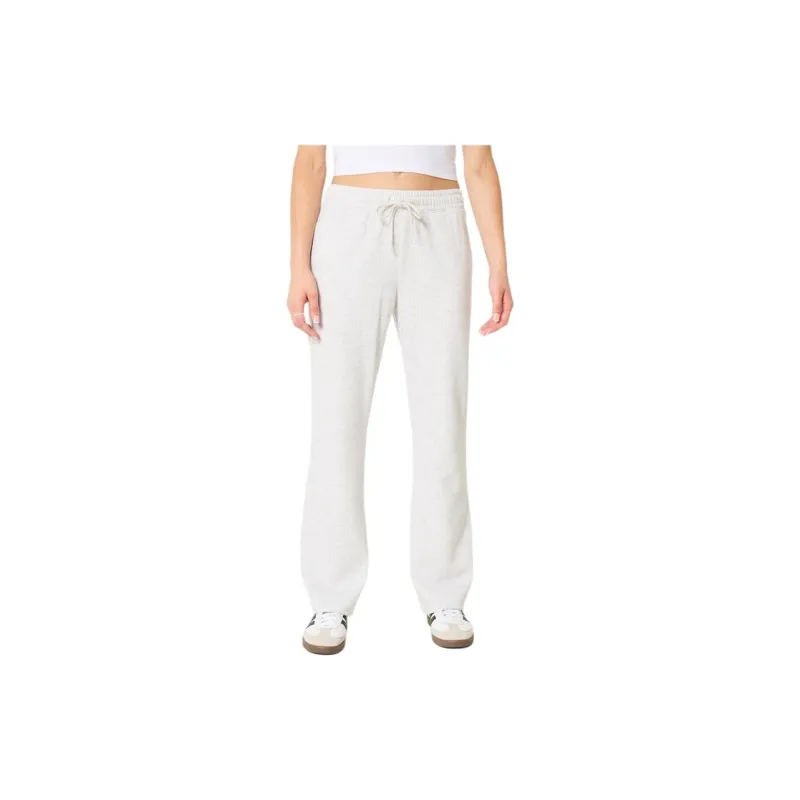Hollister Knitted Sports Pants Women's Light Heather Gray-2