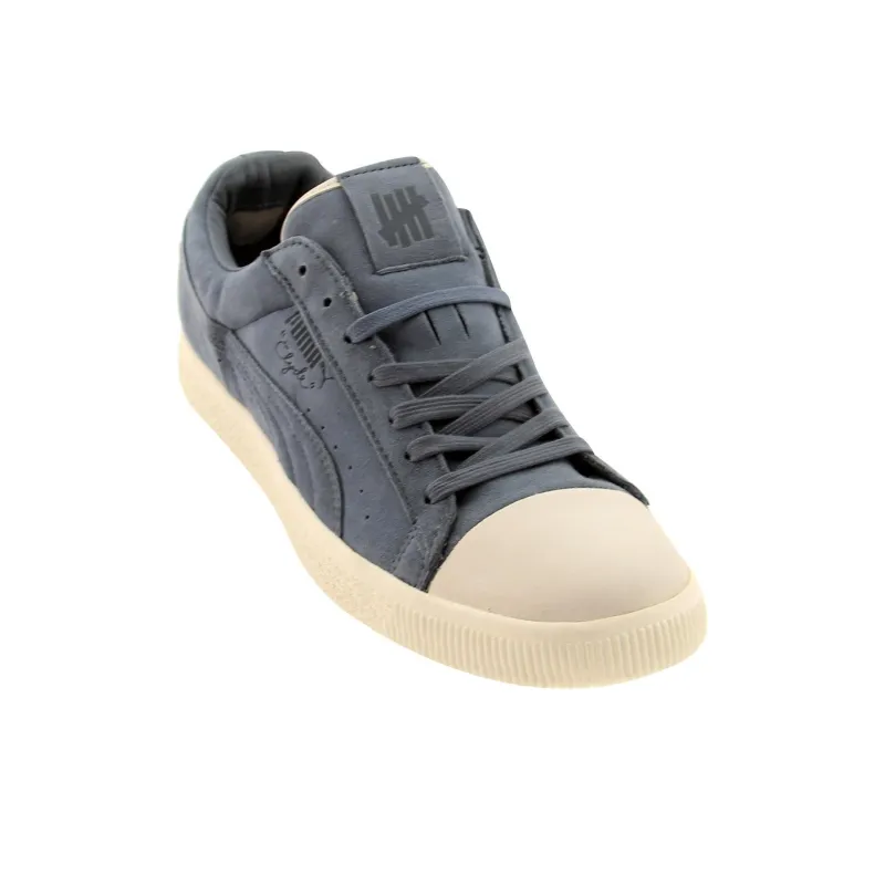 UNDEFEATED x PUMA Clyde Coverblock Cushioning Wear-Resistant Low-Top Skateboard Shoes Unisex Dark Blue-2