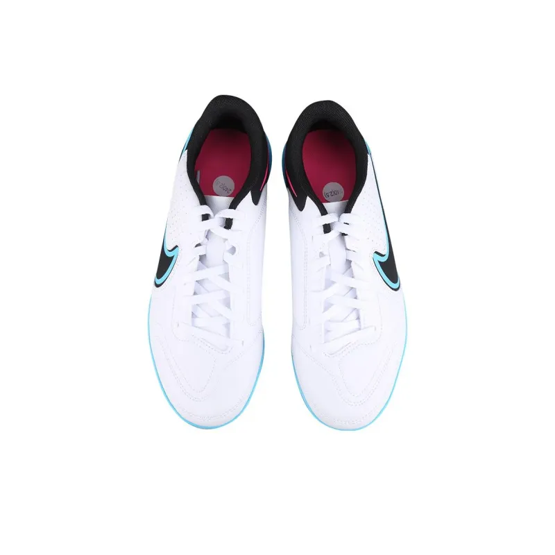 Nike Slip Resistant Shock Absorbers With Abrasion Resistant Properties Low Top Kids' Soccer Shoes Blue White Kids'-3