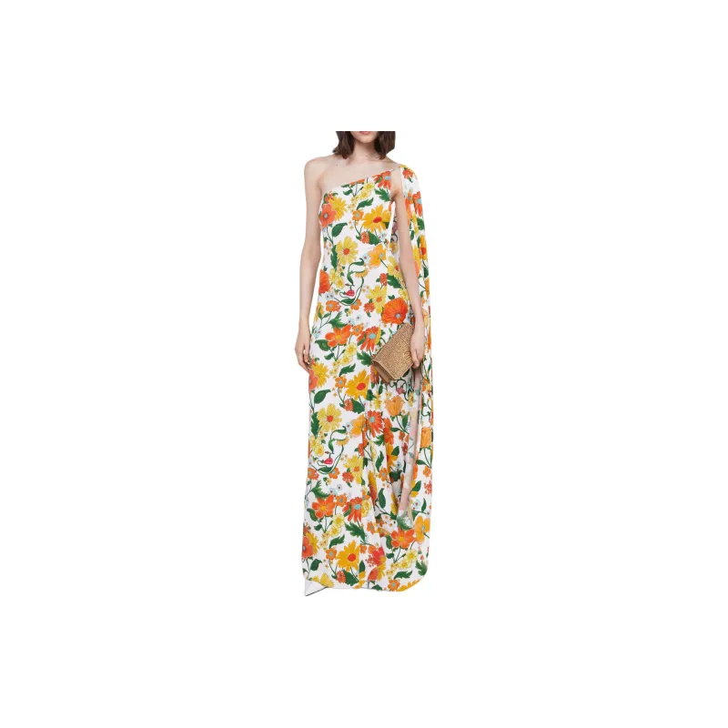 Stella McCartney Lady Garden print Asymmetric Gown-1