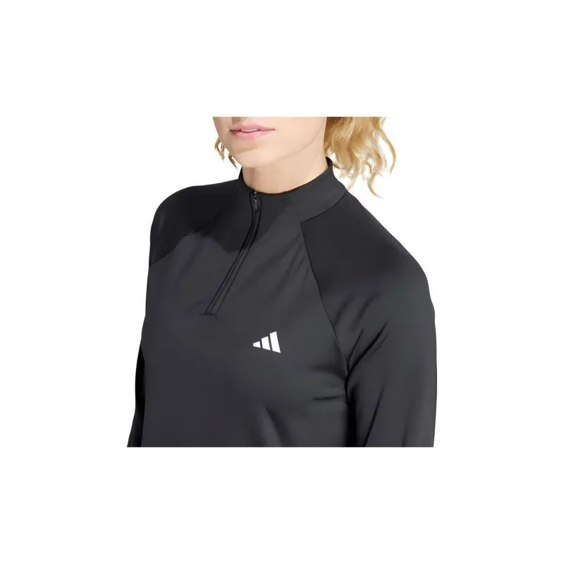 Adidas Free Shipping With AdiClub Train Essentials Minimal Branding 1/4 Zip Cover Up-3