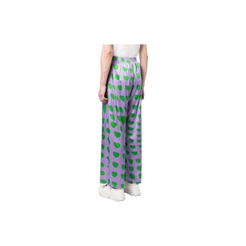 NATASHA ZINKO Heart print Flared trousers-3