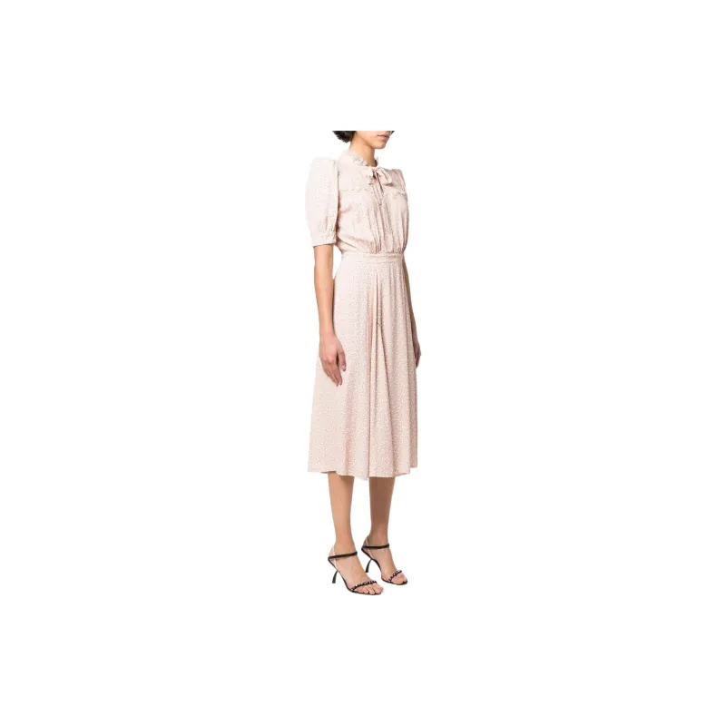 Elisabetta Franchi SS22 Pleated Skirt Dress Pink-2