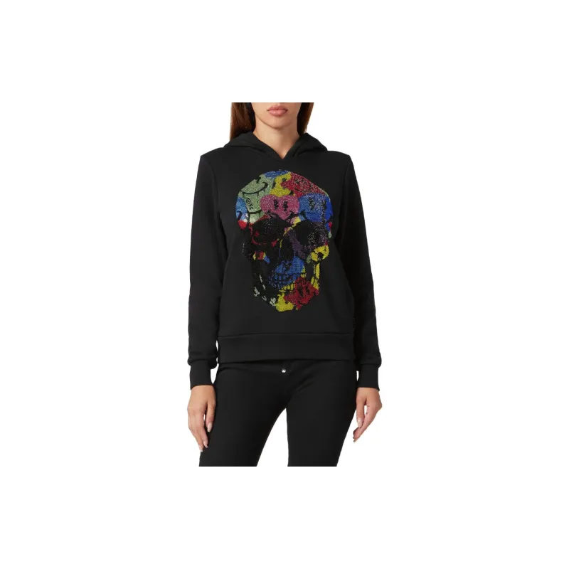 PHILIPP PLEIN Smile Rhinestone embellished Hoodie-1