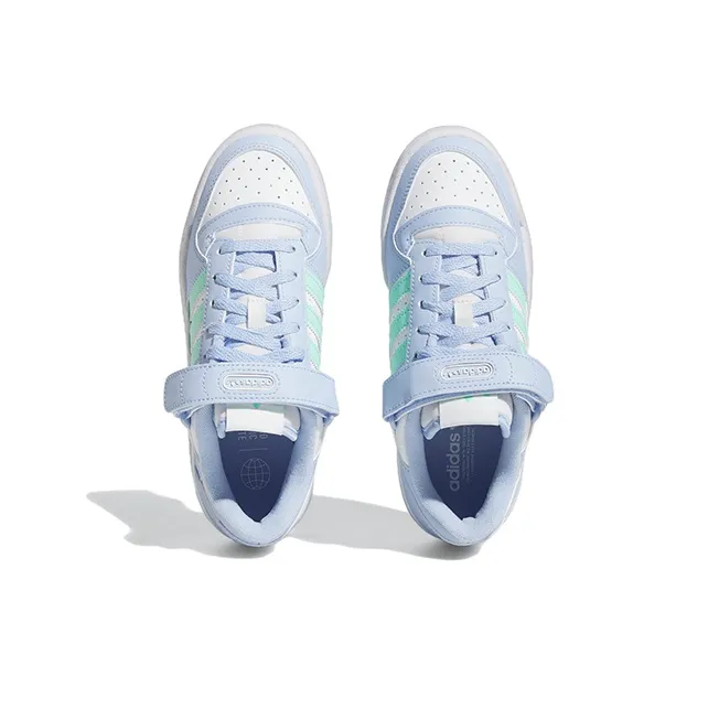 Adidas Forum Low Cloud White Easy Green Blue Dawn GS-4