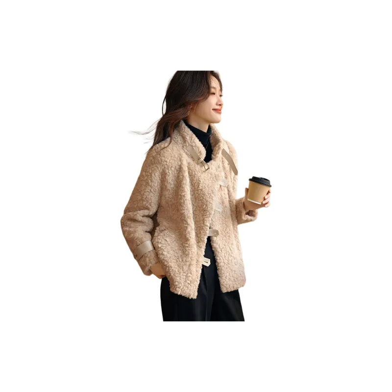 Mo Han Yi Mei Puffer Jacket Women's Beige Apricot-1