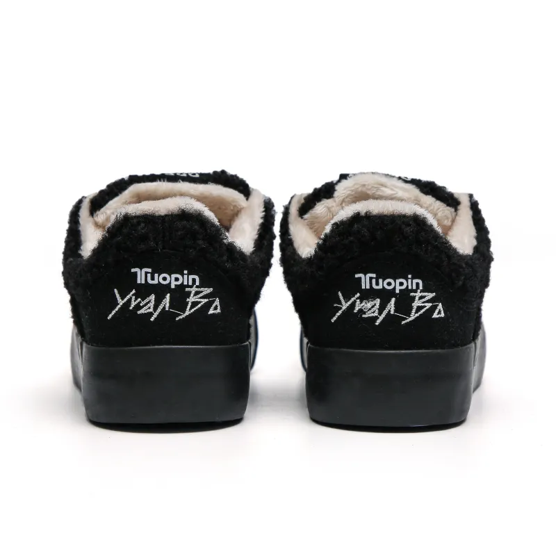 TUOPIN Warm Wear Resistant Lightweight Low Top Skateboard Shoes Women's-2