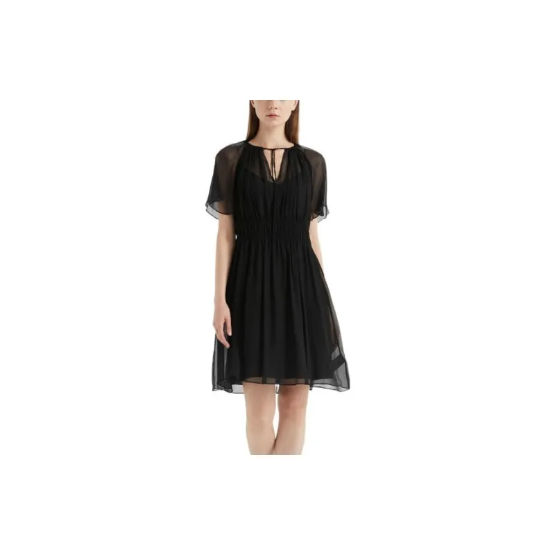 THEORY Short-Sleeved Dresses Women's Black-3