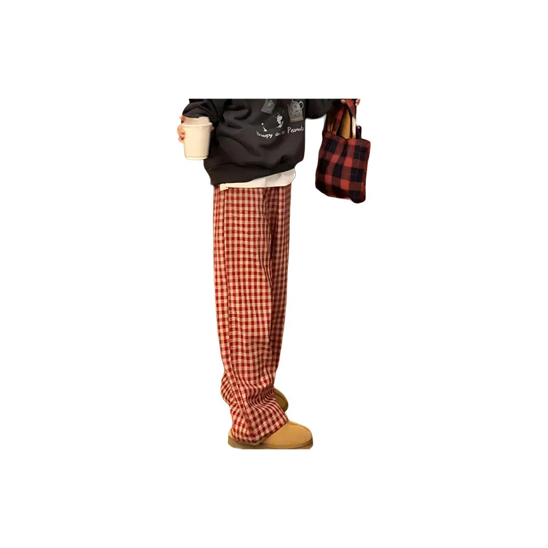 XINBANGBANG Casual Pants Women's Red-2