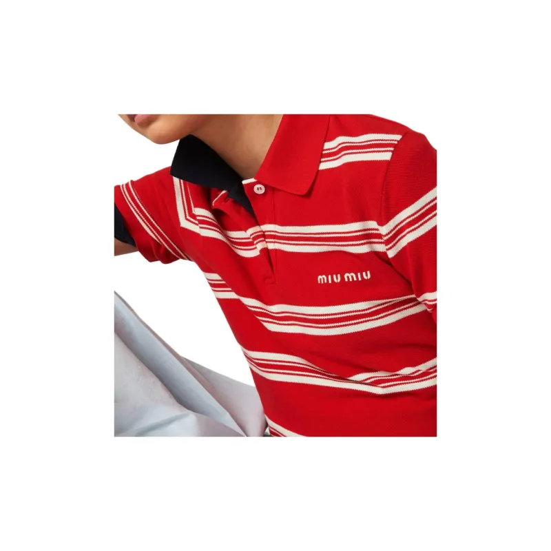 MIU MIU Polo Shirts Women's Red-4