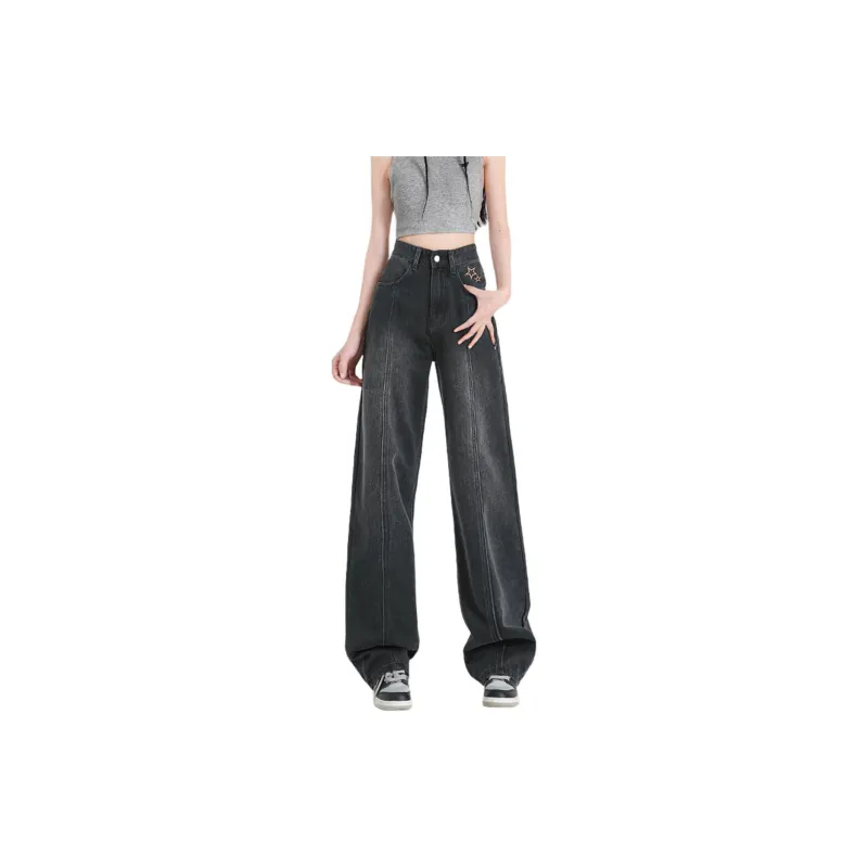 Weixi Jeans Women's Black Gray Color-1