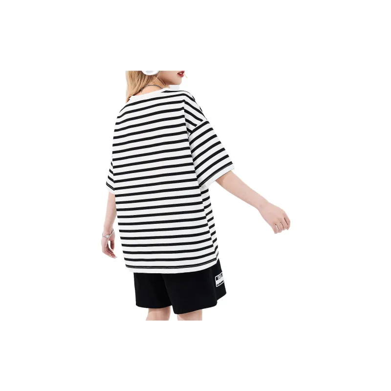 B.Duck T Shirts Women's Black White-2