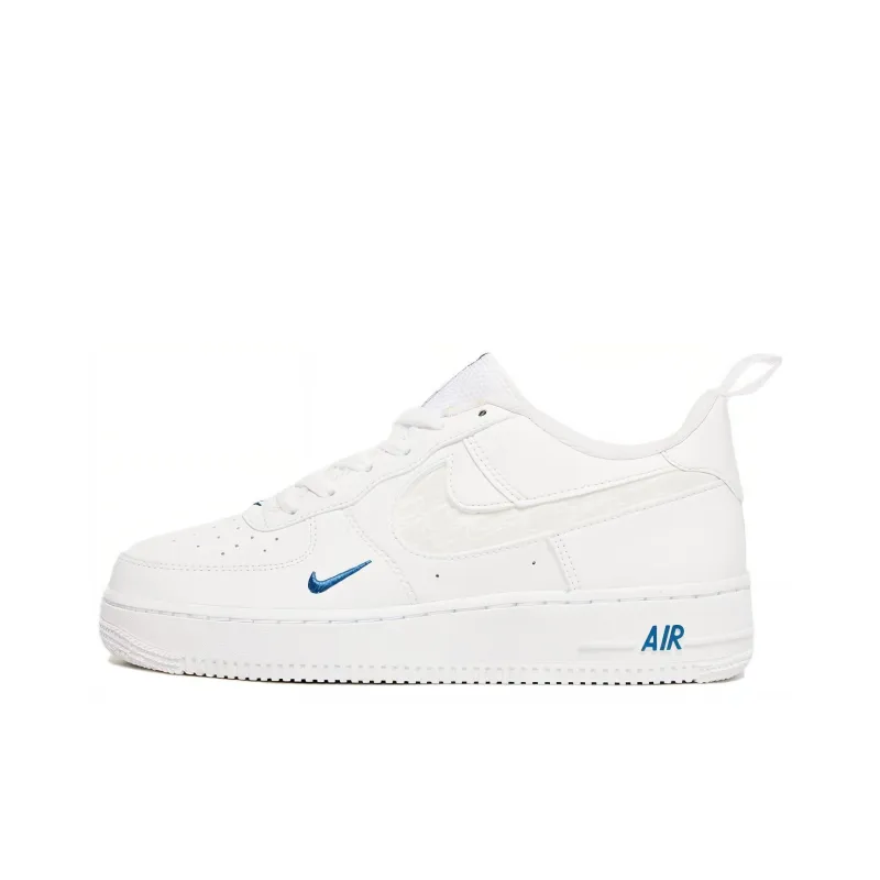 Nike Air Force 1 Low LV8 GS 'White Blue'-0