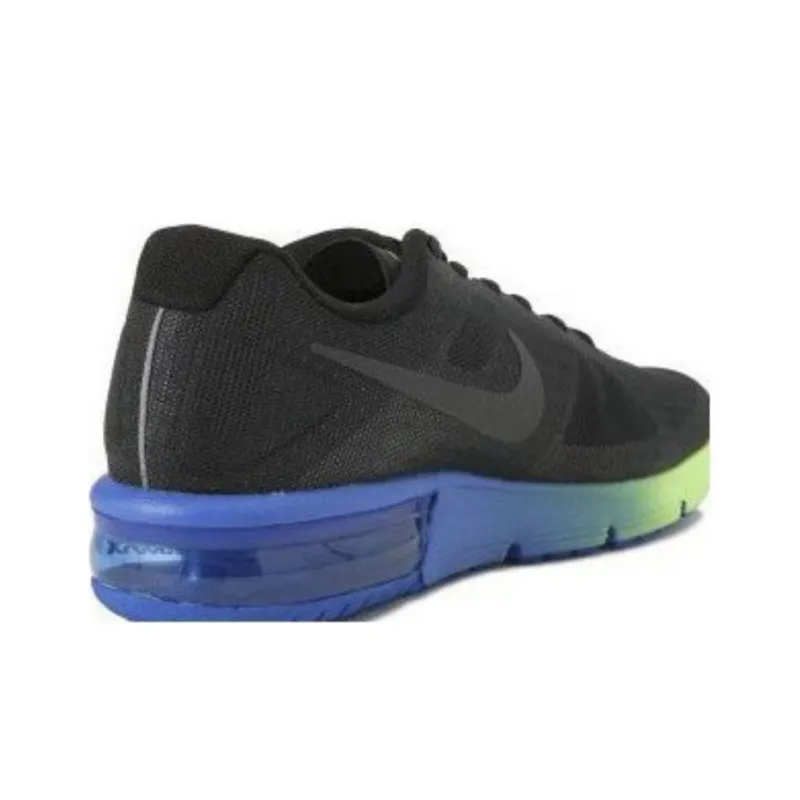 Nike Air Max Sequent Cushioned Slip Resistant Low Top Casual Running Shoes Men's Black-4