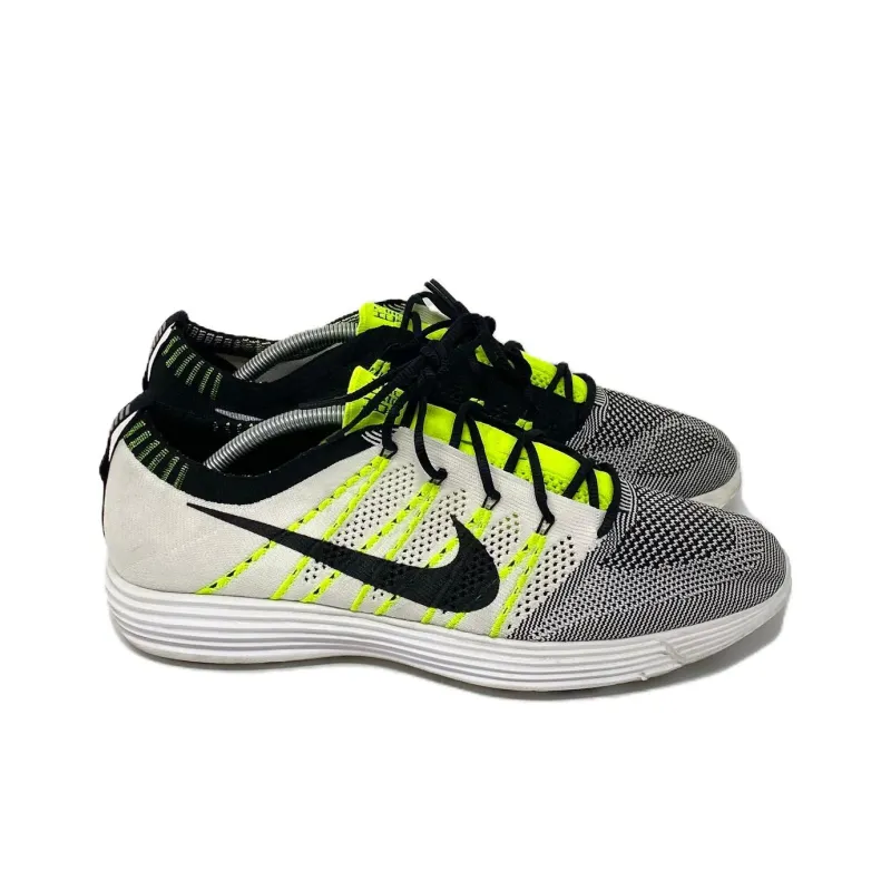 Nike Lunar Flyknit Htm White Black Volt-2