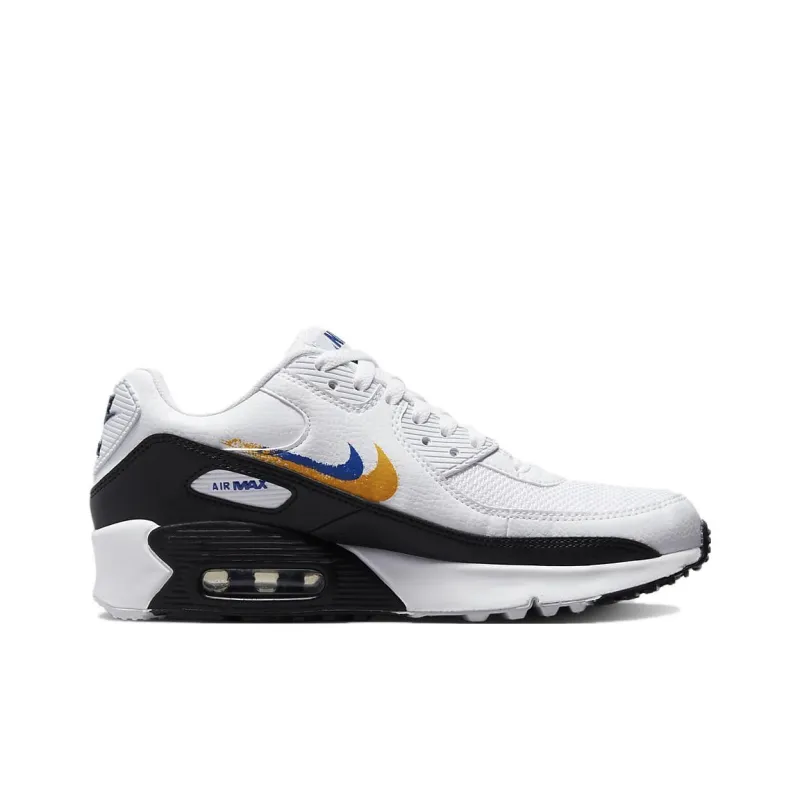 Nike Air Max 90 GS 'Double Swoosh - White Gold Royal'-1