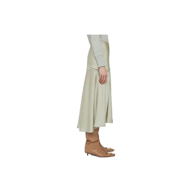 JIL SANDER Casual Short Skirts Women's Light Green-3