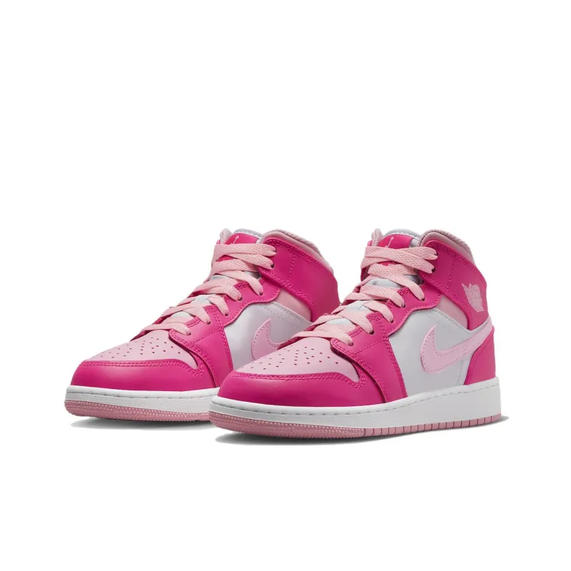 Jordan 1 Mid Fierce Pink GS-2