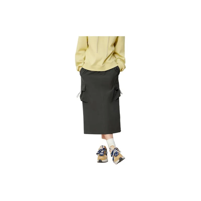 EICHITOO Casual Long Skirts Women's Army Green-1