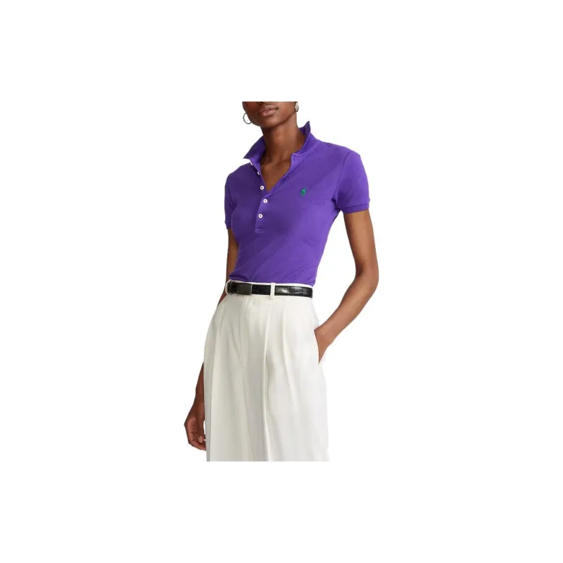 Polo Ralph Lauren SS22 Polo Shirt Women's Dark Purple-2