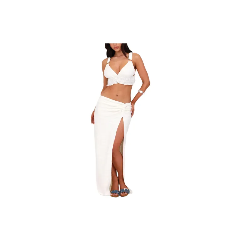 Tiger Mist ALDRIDGE SKIRT Casual Long Skirts Women's White-2