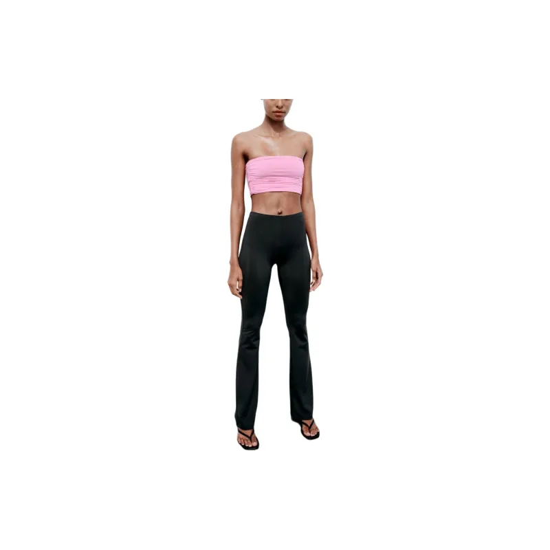 ZARA Strapless Top Women's Pink-2