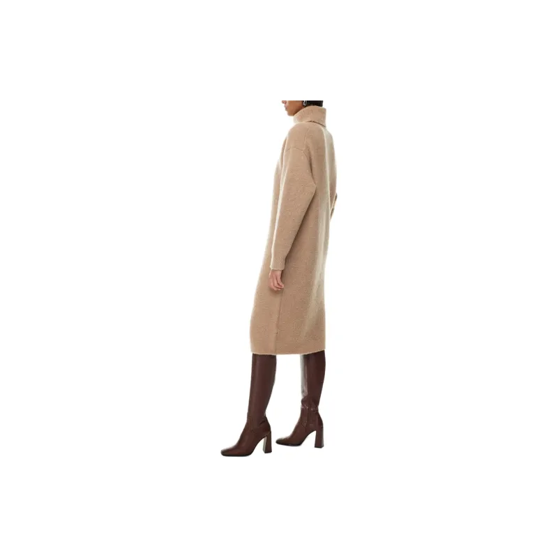ARITZIA Wilfred Taylor Dress Long-Sleeved Dresses Women's Gold Camel-2