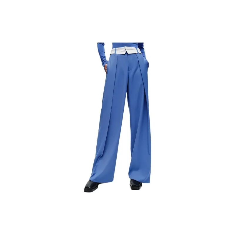 Roselingling Casual Pants Women's Ocean Blue-1