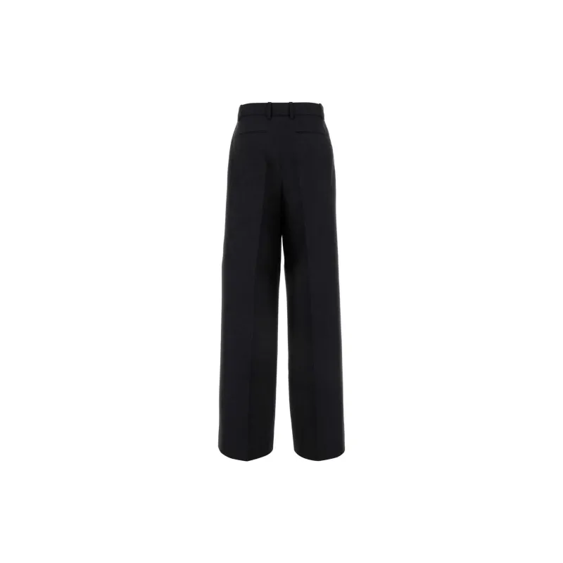 GUCCI Gabardine High Waisted Trousers-1