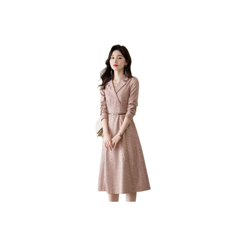 Mylan Long Sleeved Dresses Women's Apricot-2