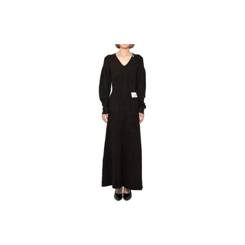 Maison Mihara Yasuhiro Long Sleeved Dresses Women's Black-1