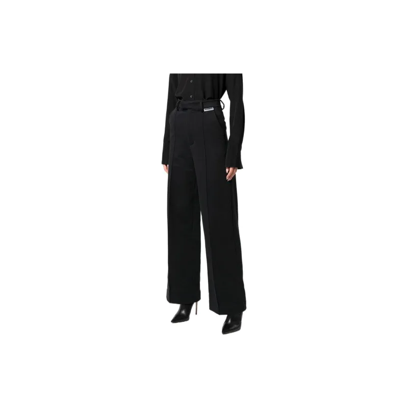 Vetements Wide Leg Molton Tailored Pants 'Black'-3