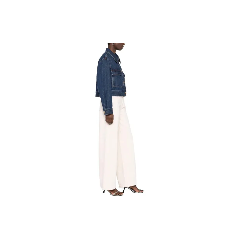TOTEME Cropped Denim Jacket-3