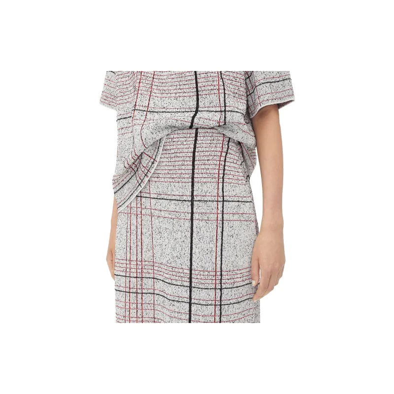Bottega Veneta FW24 Casual Long Skirt Women's Gray-4
