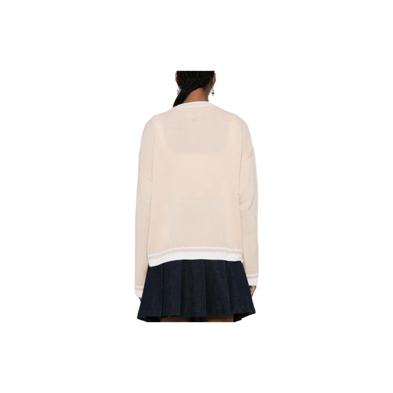 MSGM Embroidered logo Cardigan-2