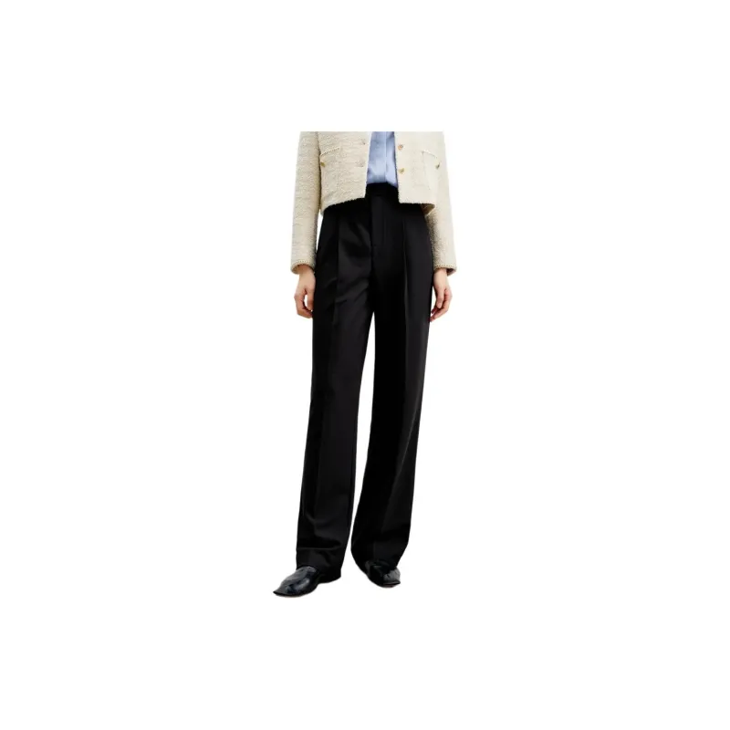 JZ. ANNAKRO Casual Pants Women's Plain Black-2