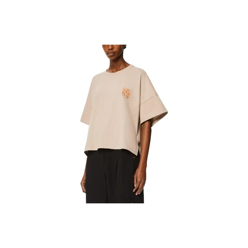 LOEWE SS21 T-Shirt Women's Light Brown-2