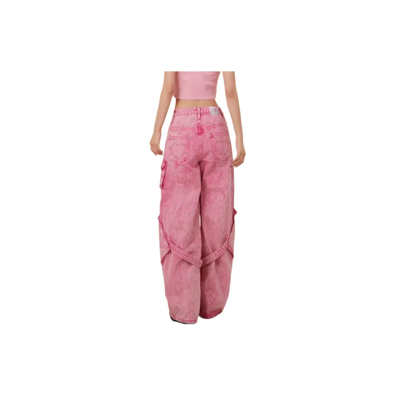 LALABOBO Jeans Women's Pink-3