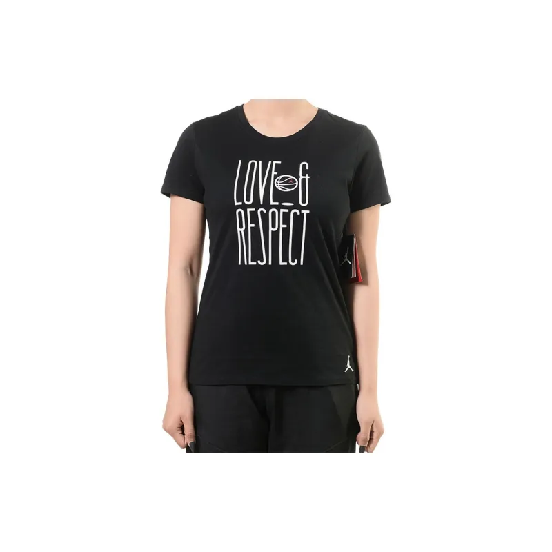 Jordan Set-in Sleeve T-Shirt Women's Black-2