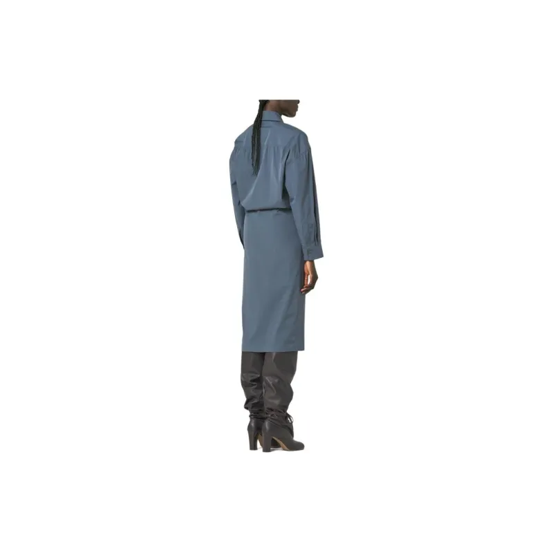 Lemaire Long Sleeved Dresses Women's Asphalt Gray-1