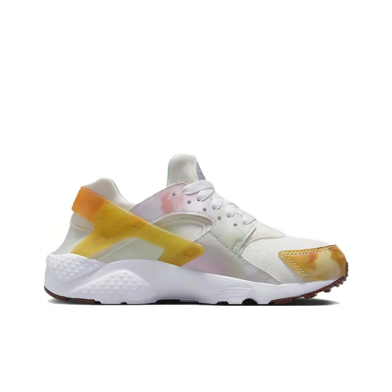 Nike Air Huarache Run GS Slip Resistant Shock Absorbers Low Top Kids' Running Shoes Pink White Teenagers-1