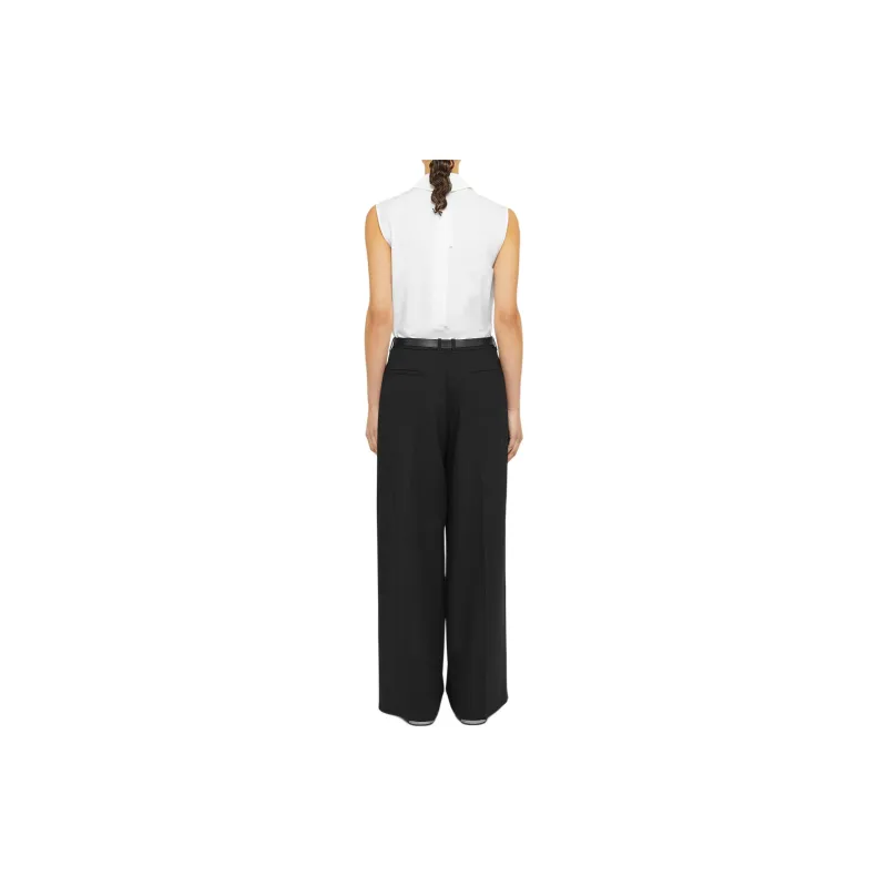 JIL SANDER Belted Pleated Trousers-1